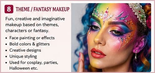 Theme and fantasy makeup — imaginative makeup based on characters or fantasy