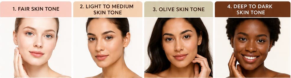 Understanding different types of skin tone