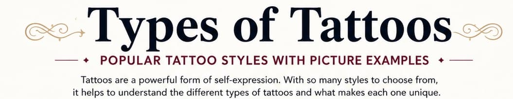 Types of tattoos: 12 styles with picture examples