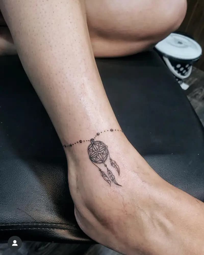 Delicate Anklet Tattoo